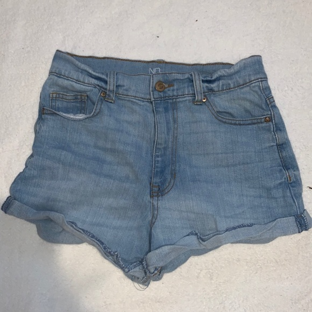Boho high waisted jean shorts